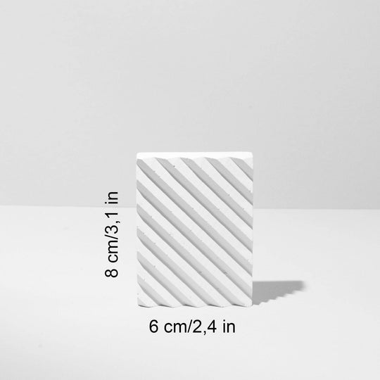 Rectangular Ribbed Prop 8 cm - Content Props