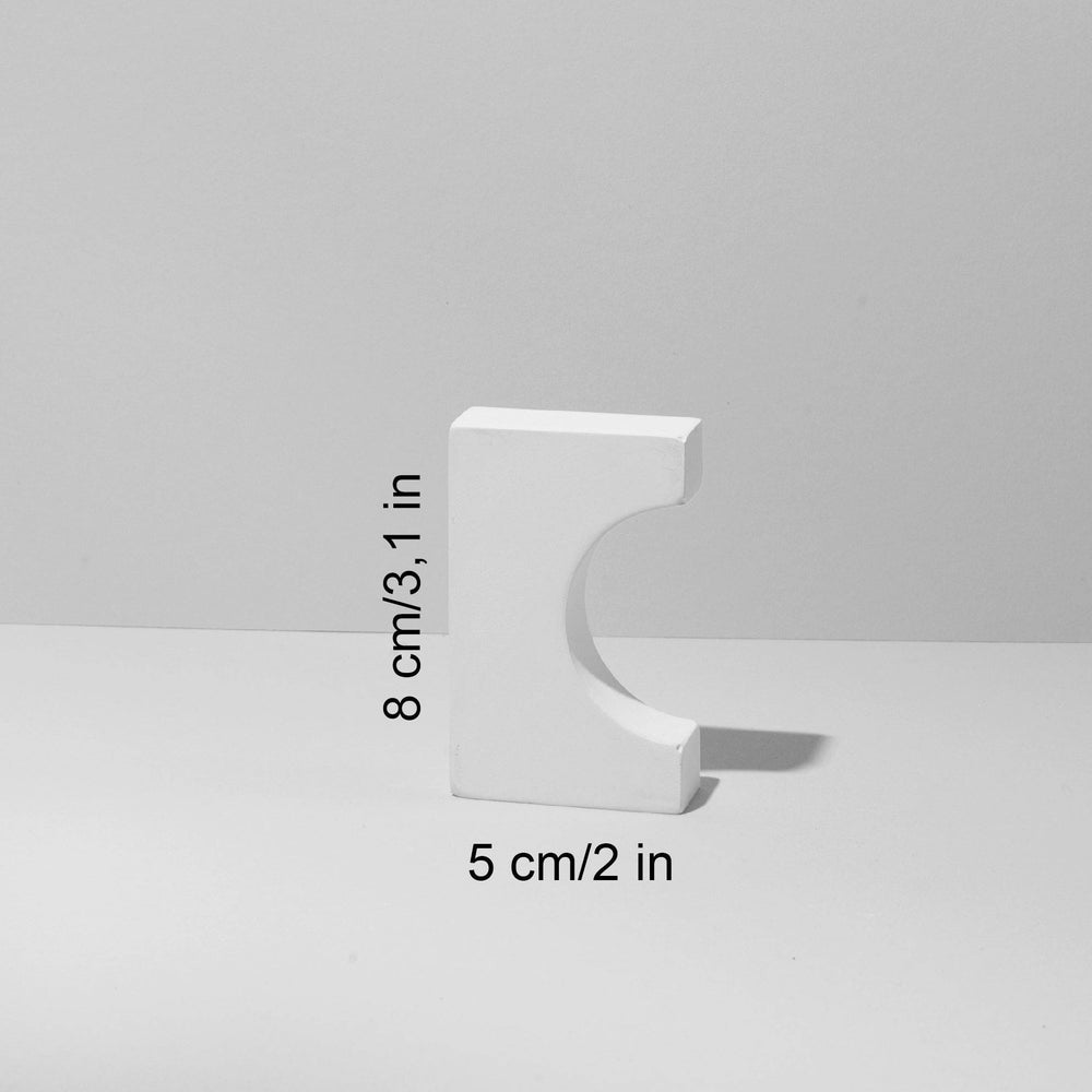 C - Shape Prop 8x5 cm - Content Props