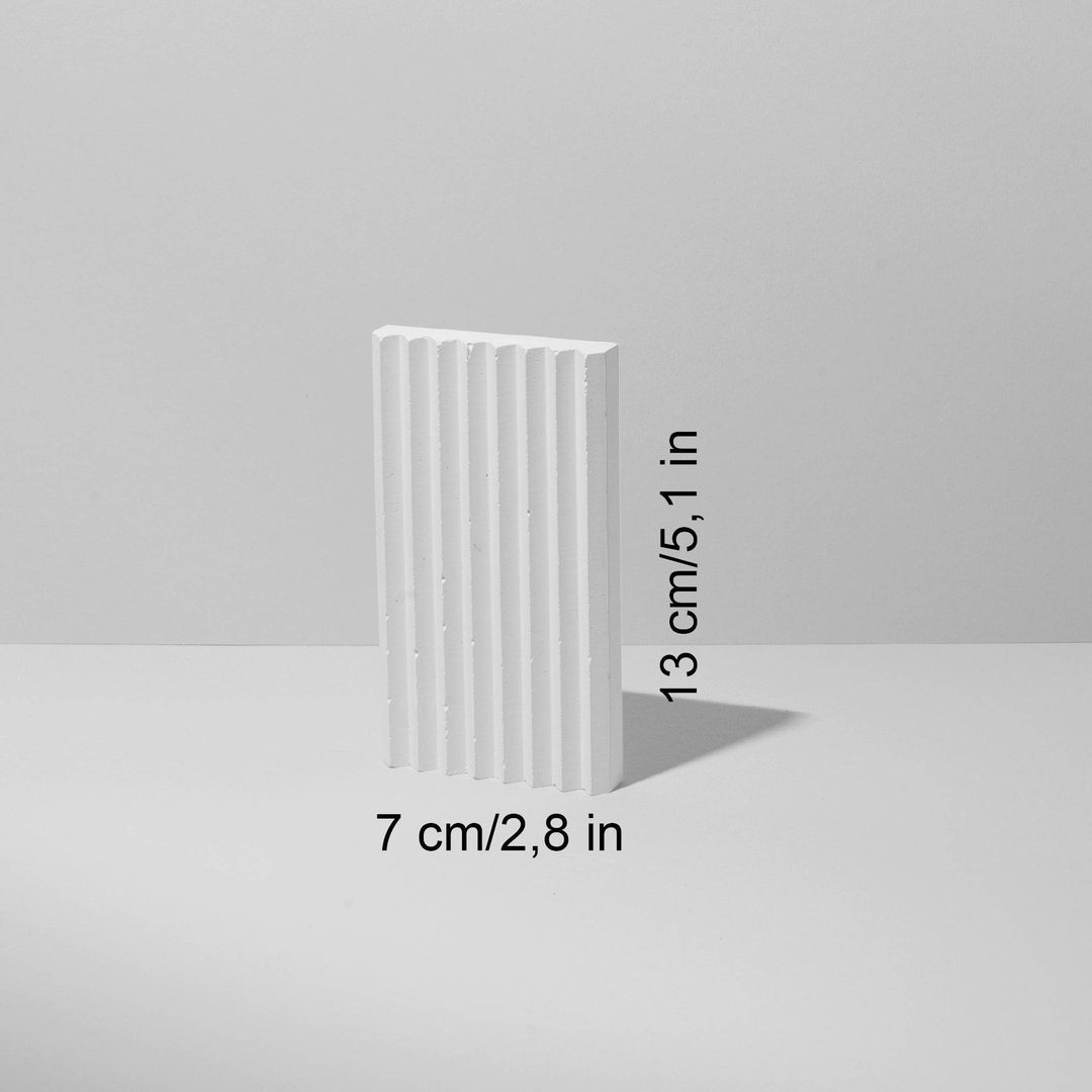 Rectangular Ribbed Prop 13 cm - Content Props