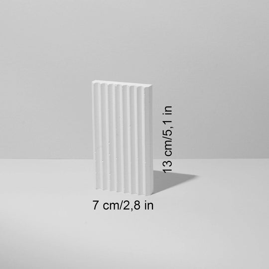Rectangular Ribbed Prop 13 cm - Content Props