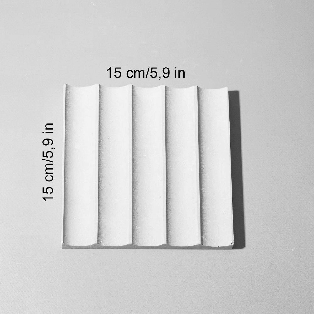 Square Ribbed Prop 15 cm - Content Props