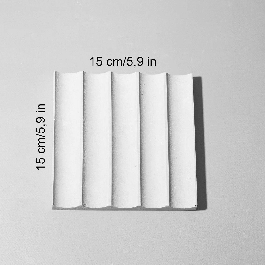 Square Ribbed Prop 15 cm - Content Props