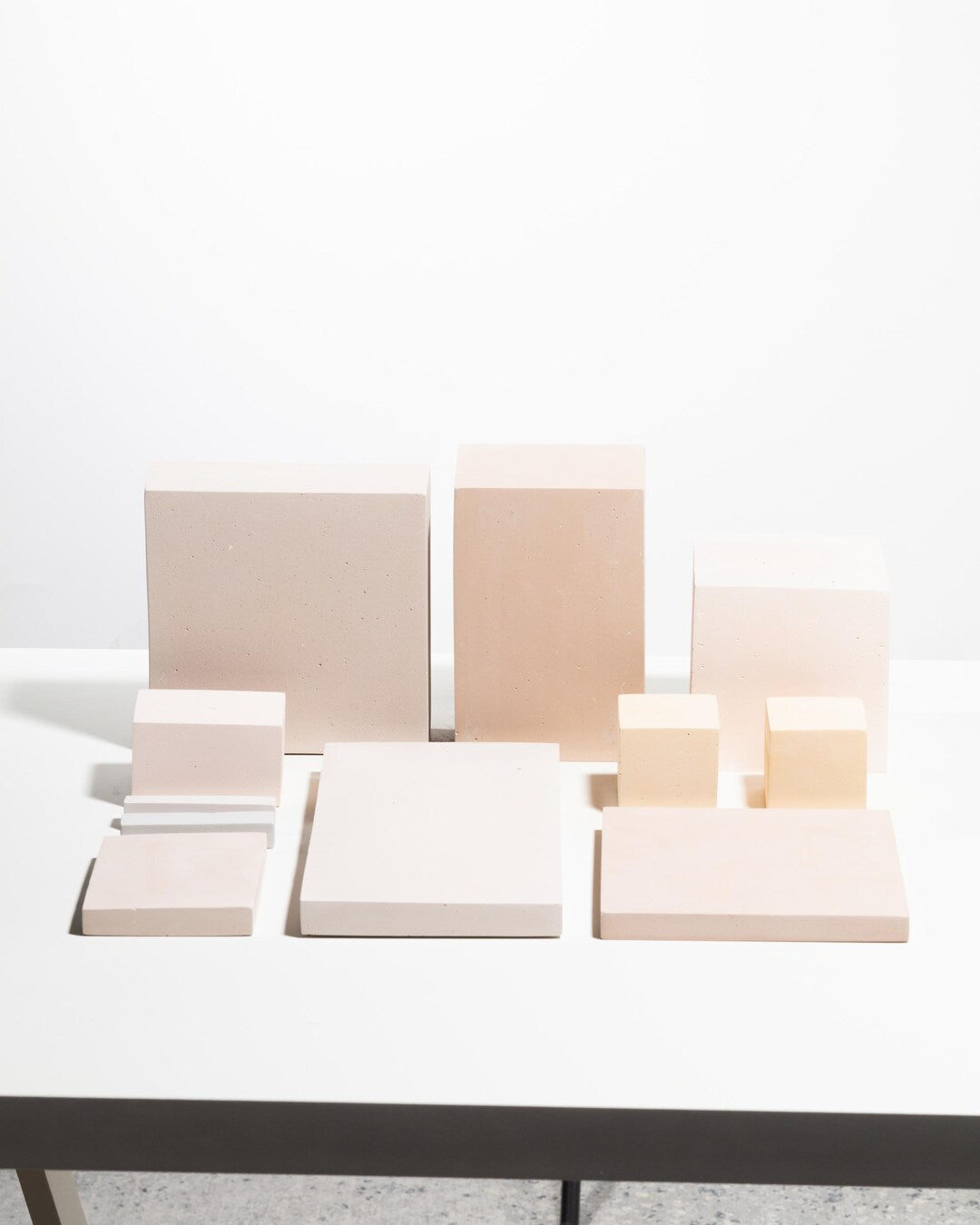 Porte-Bijoux-Display-Set, 9-teilig, in Cremeweiß