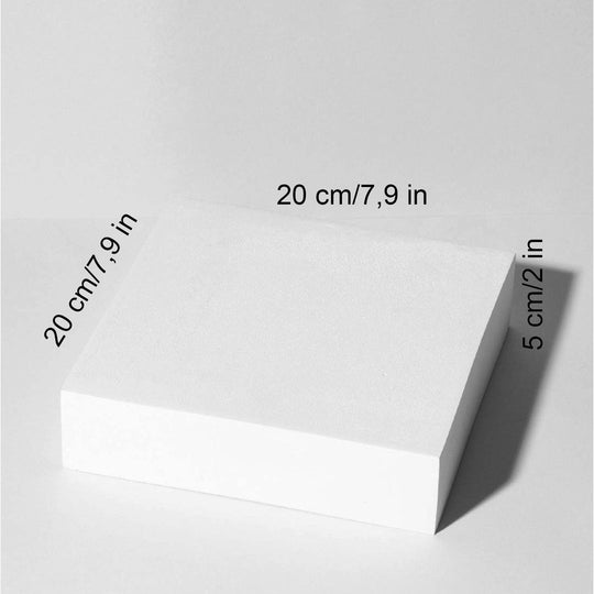 Low square display block approx. 20 x 20 x 5 cm