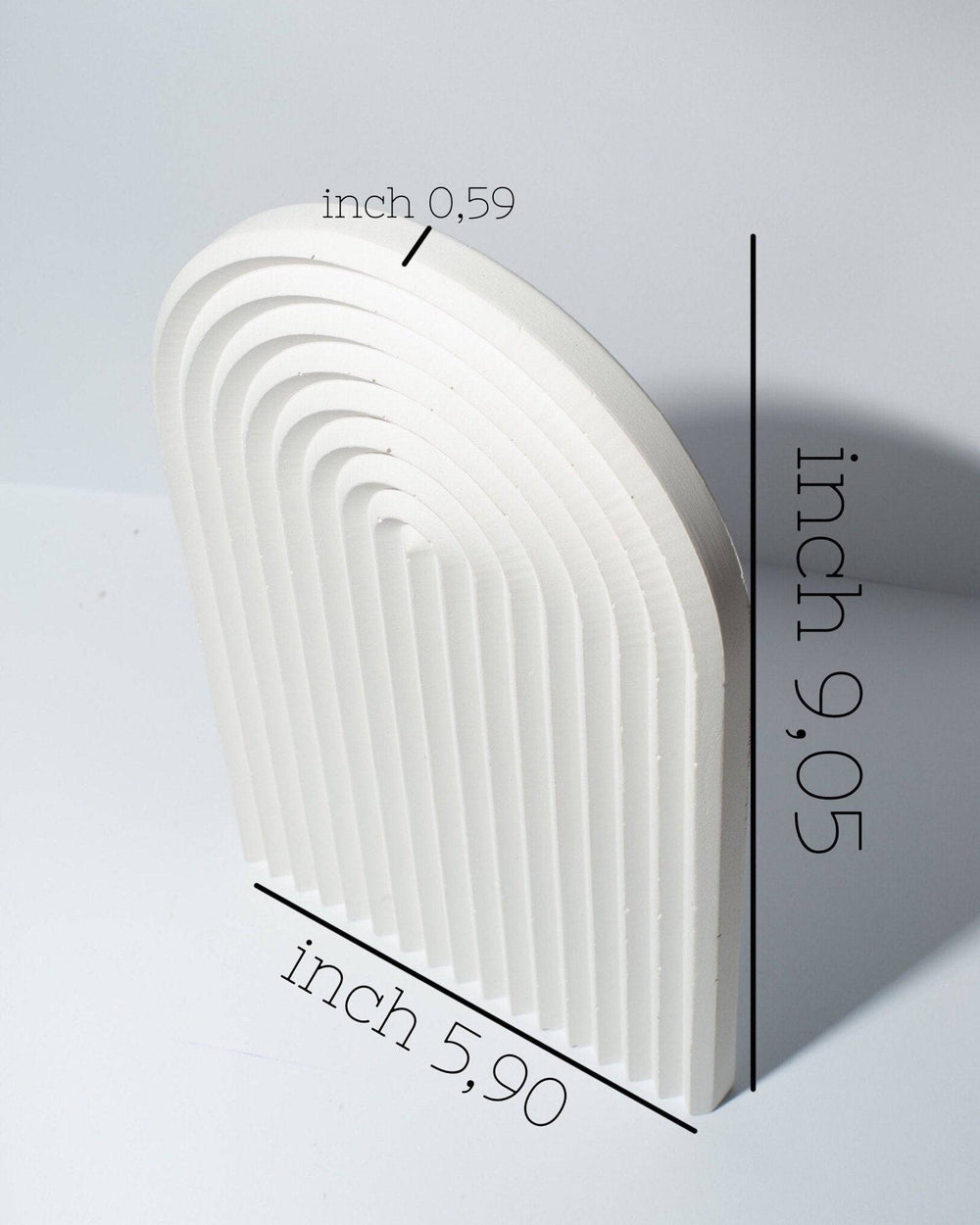 Concrete Arch Decorative Tray - Content Props