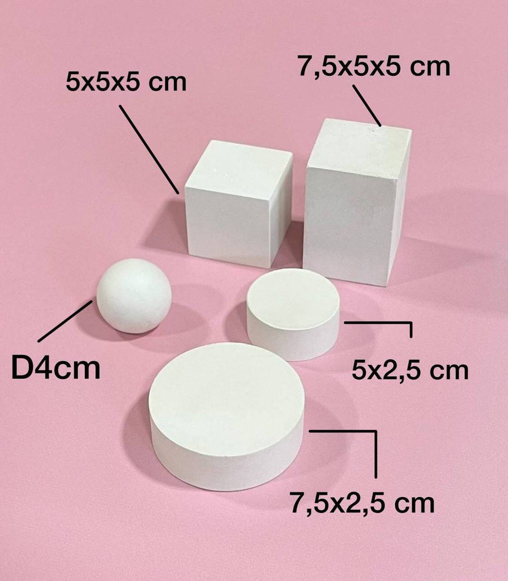 Cube and Cylinder Prop Set - Various Sizes - Content Props
