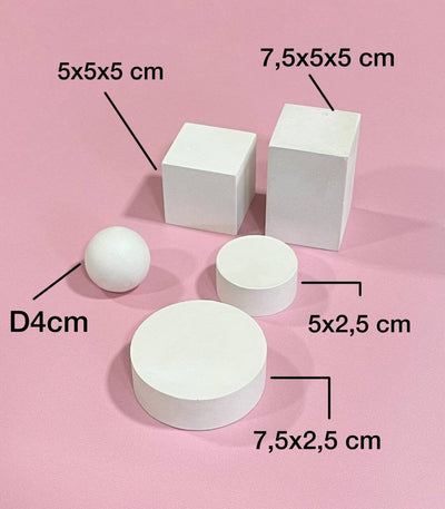Cube and Cylinder Prop Set - Various Sizes