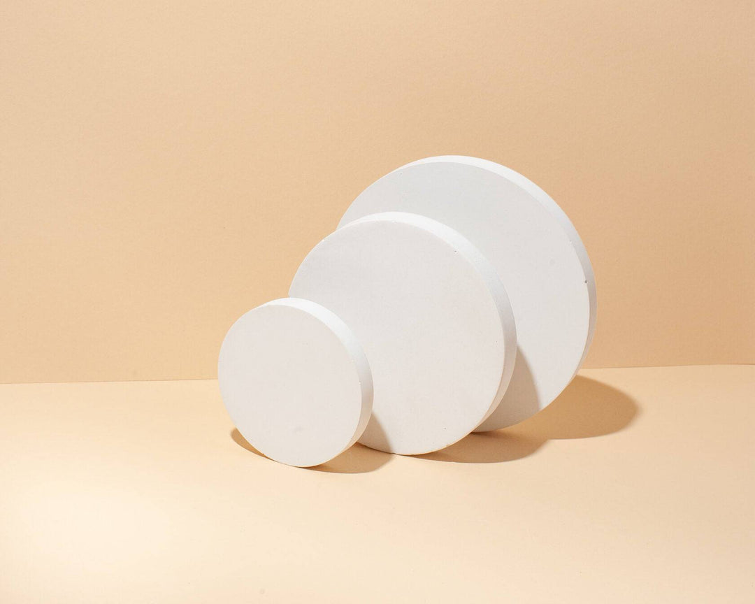 Round Props Set for Product Photography (8, 12, 14 cm) - Content Props