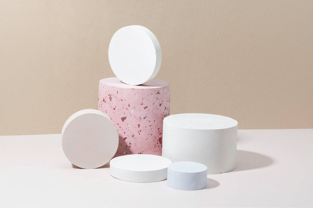 Set of 6 Round Props for Product Photography and Display - Content Props