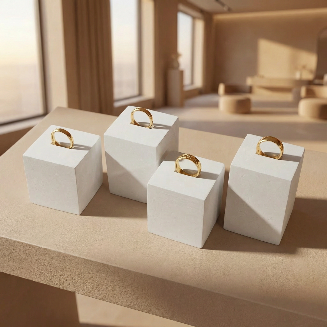 Warm White display stands